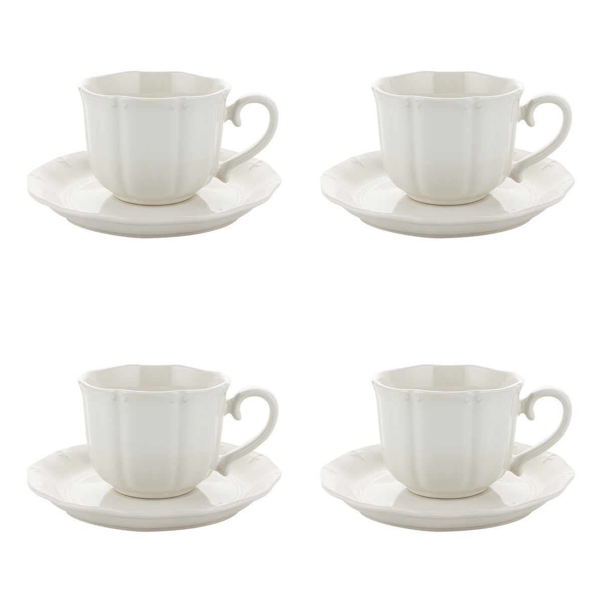 Zestaw 4 elementowy komplet porcelany Etera filiżanki