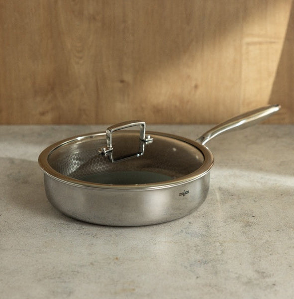 Zestaw 2 elementowy komplet patelni głęboka; wok Florina Aristo Plus | stal nierdzewna| 26 cm 28 cm