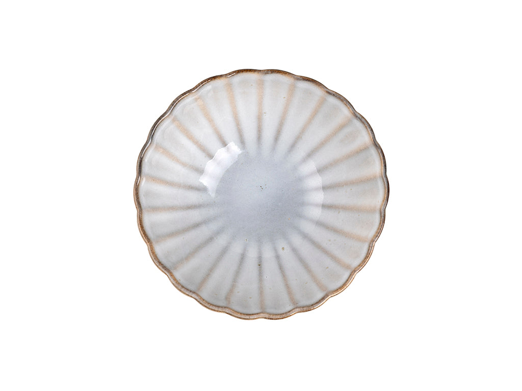 Zestaw 12 elementowy komplet porcelany Atlantica szara