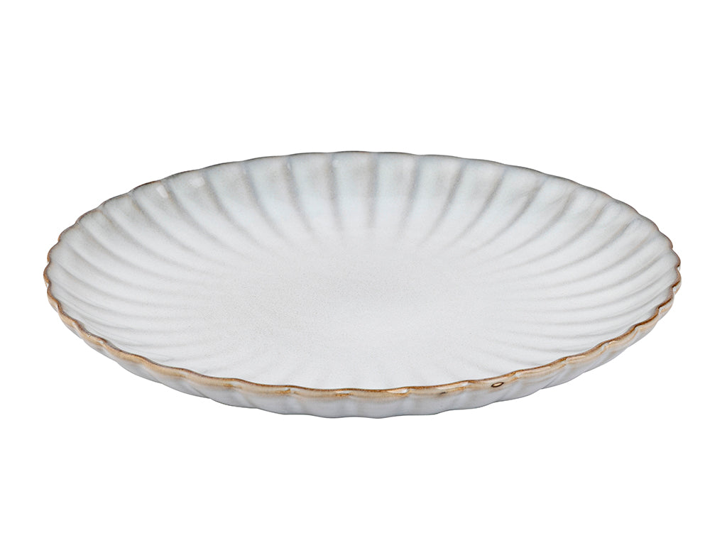 TALERZ PŁYTKI ATLANTICA SZARA 25CM
