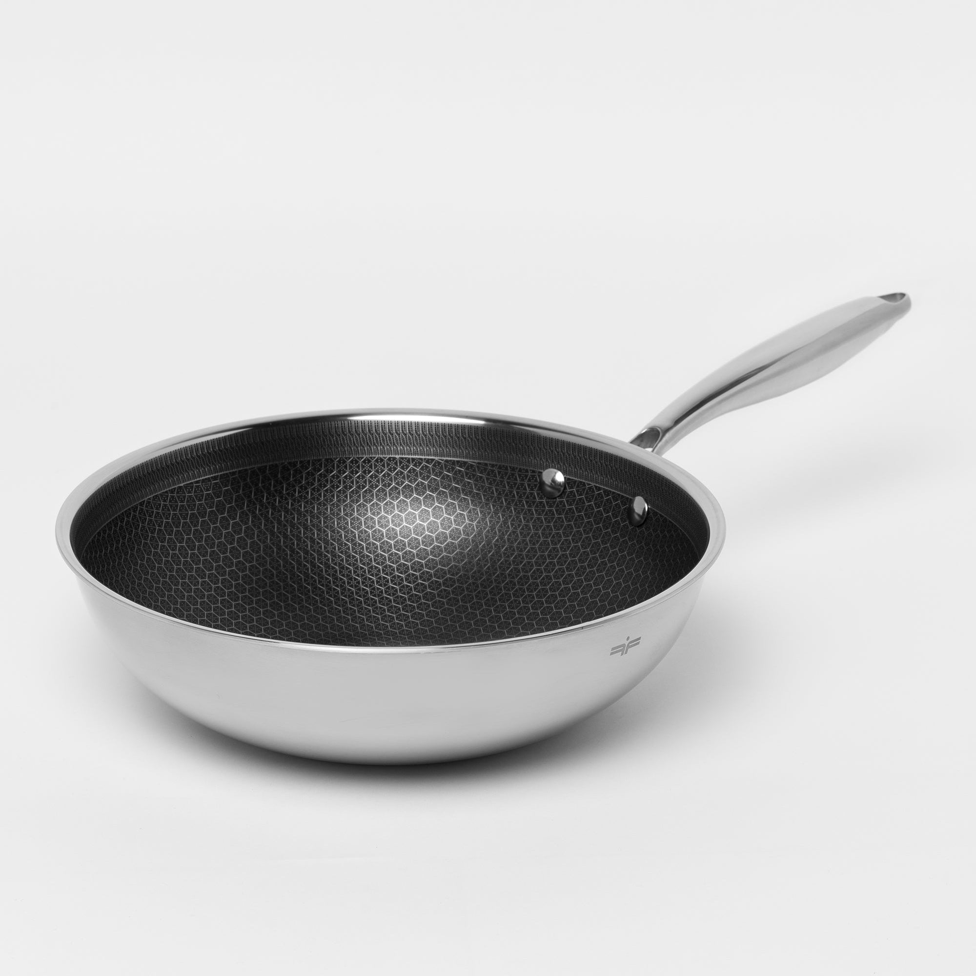 Zestaw 2 elementowy komplet patelni głęboka; wok Florina Aristo Plus | stal nierdzewna| 26 cm 28 cm