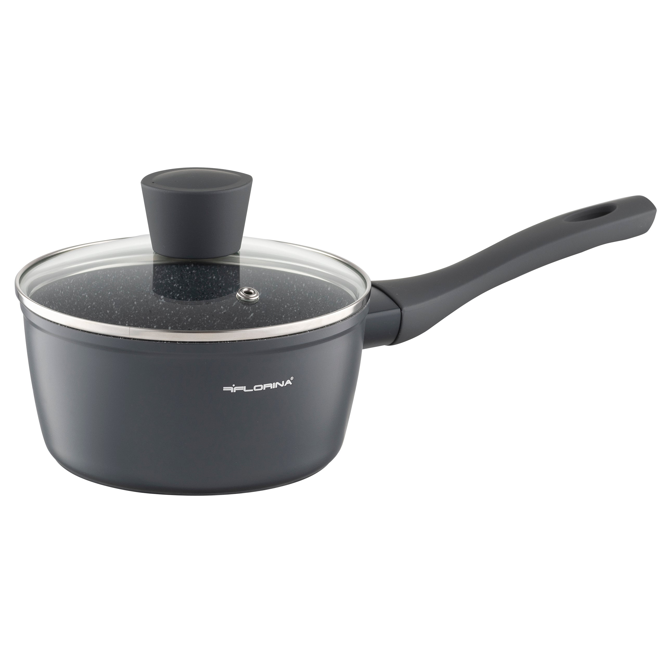 Zestaw 7 elementowy komplet patelni i garnków Florina Savoy by Mateusz Gessler ciemny szary| aluminum | powłoka non-stick| wszystkie typy kuchenek