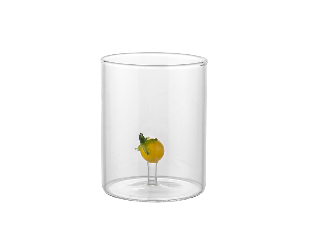 Czas na Lemoniadę - zestaw 4x szklanki Glasio 280 ml + dzbanek Glasio 1,4 ml + foremka na kostki lodu silikonowa 22,5x17cm Amarelo