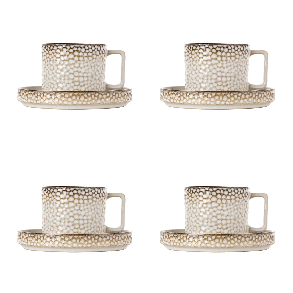 Zestaw 4 elementowy komplet porcelany Gambia fliliżanka