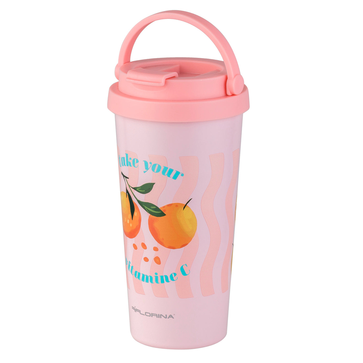 Kubek termiczny nierdzewny Florina Orange Happy 500 ml