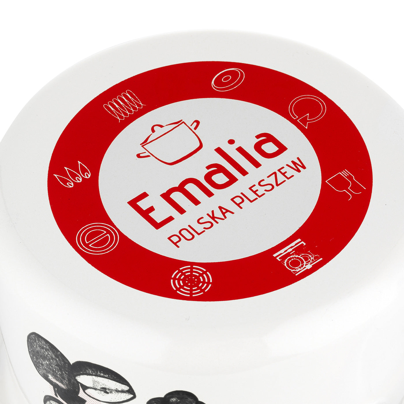 Garnek emaliowany Emalia Polska Pleszew Fruits by Mateusz Gessler 18 cm 2,65 l