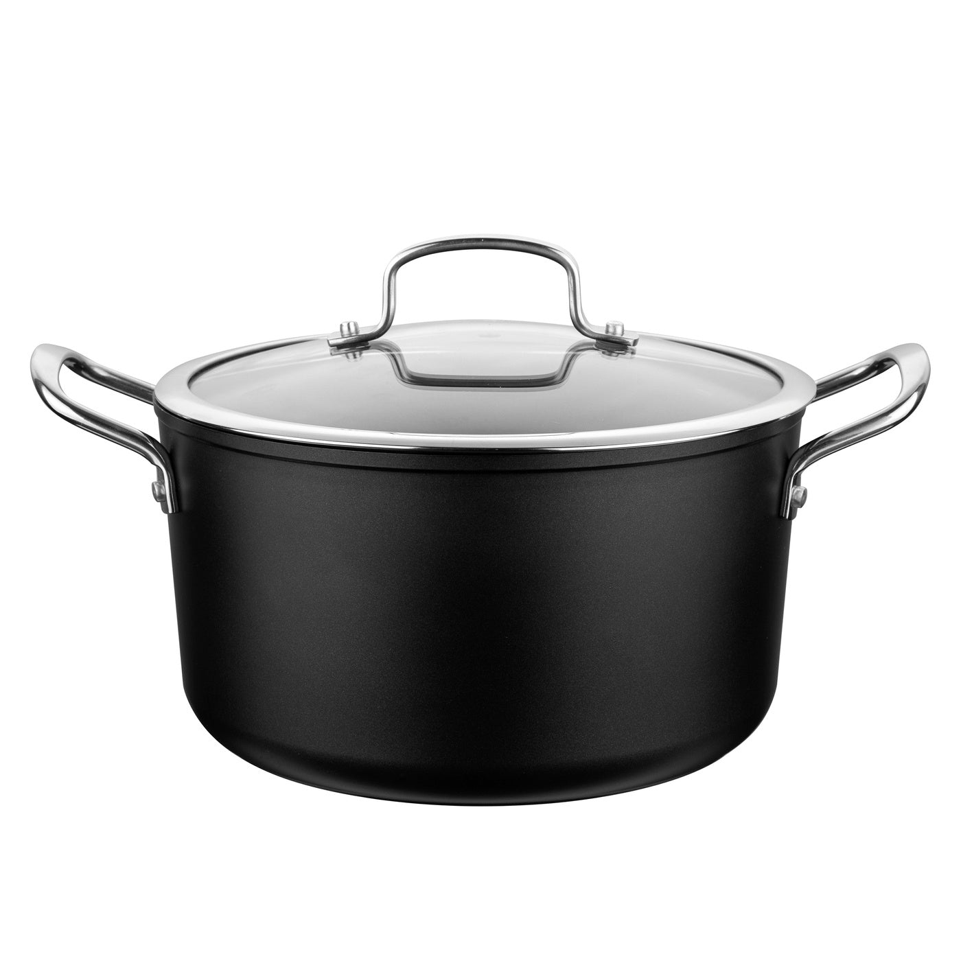 Zestaw 5 elementowy komplet garnków i patelni Florina Stix czarny | aluminum | powłoka Non-Stick | wszystkie typy kuchenek