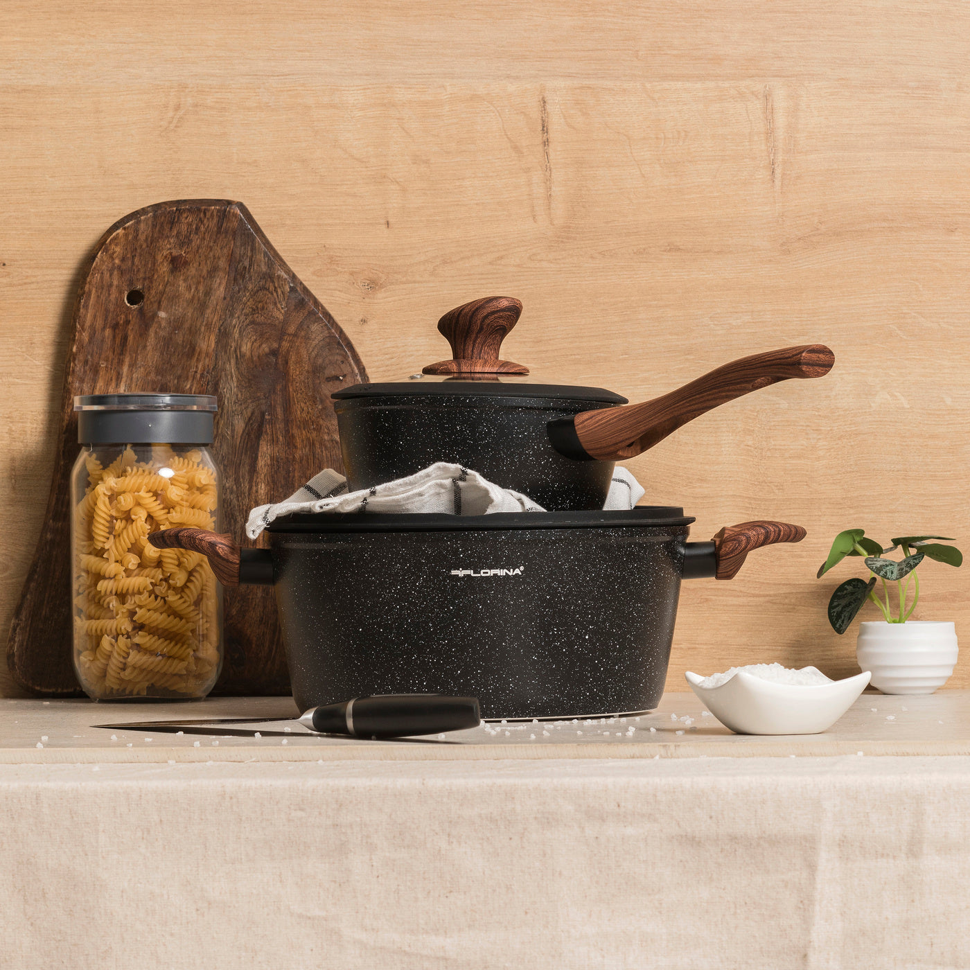 Rondel aluminiowy Florina Master Black 16 cm 1l