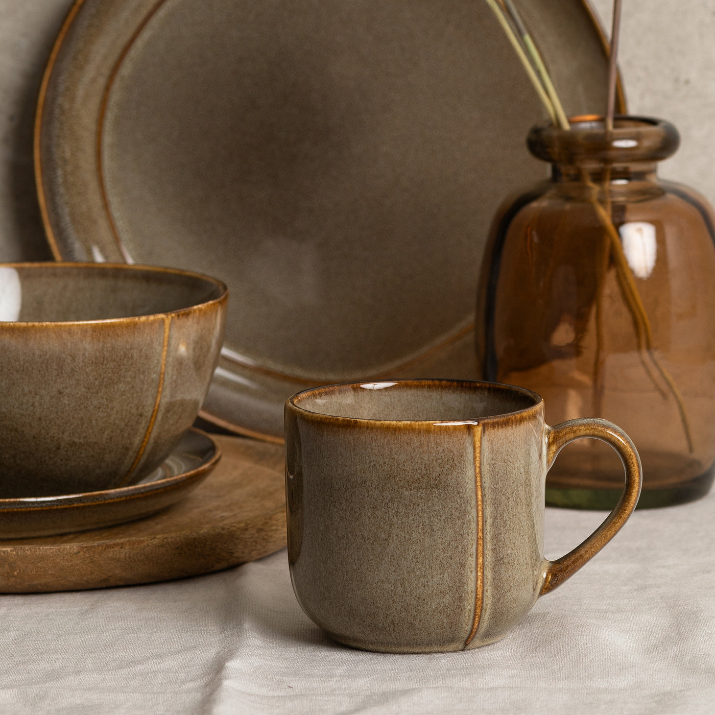 Talerz deserowy ceramiczny Florina Bergen 20 cm