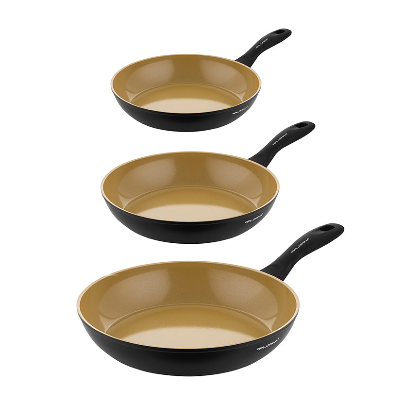Zestaw 3 sztuk patelni amvegan 20 cm 24 cm 28 cm