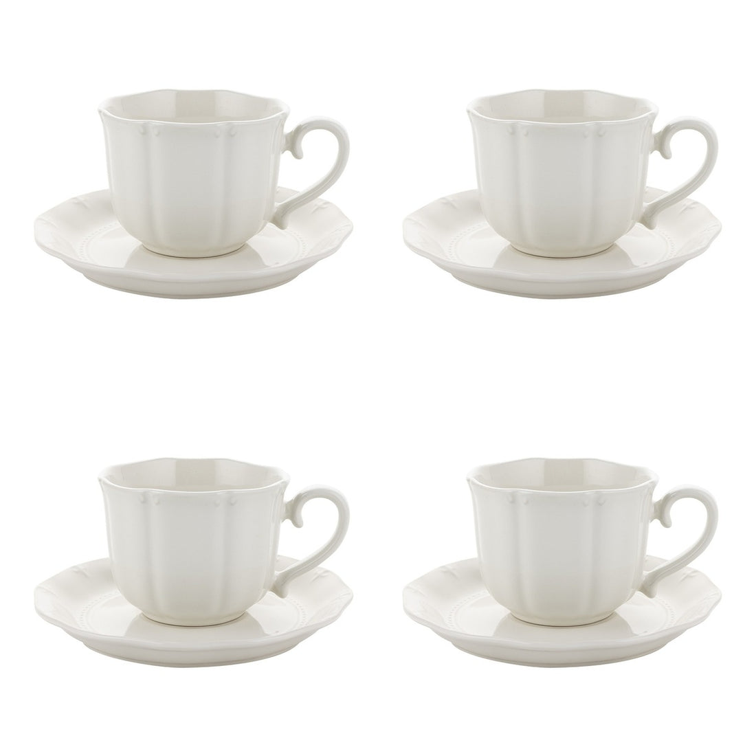 Zestaw 4 elementowy komplet porcelany Etera filiżanki