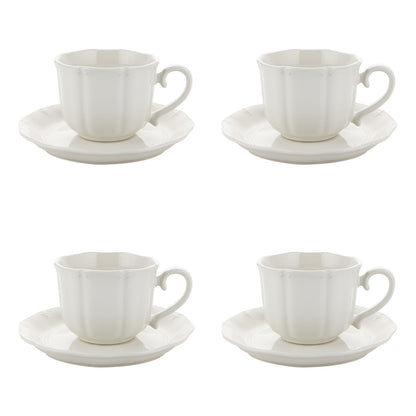 Zestaw 4 elementowy komplet porcelany Etera filiżanki