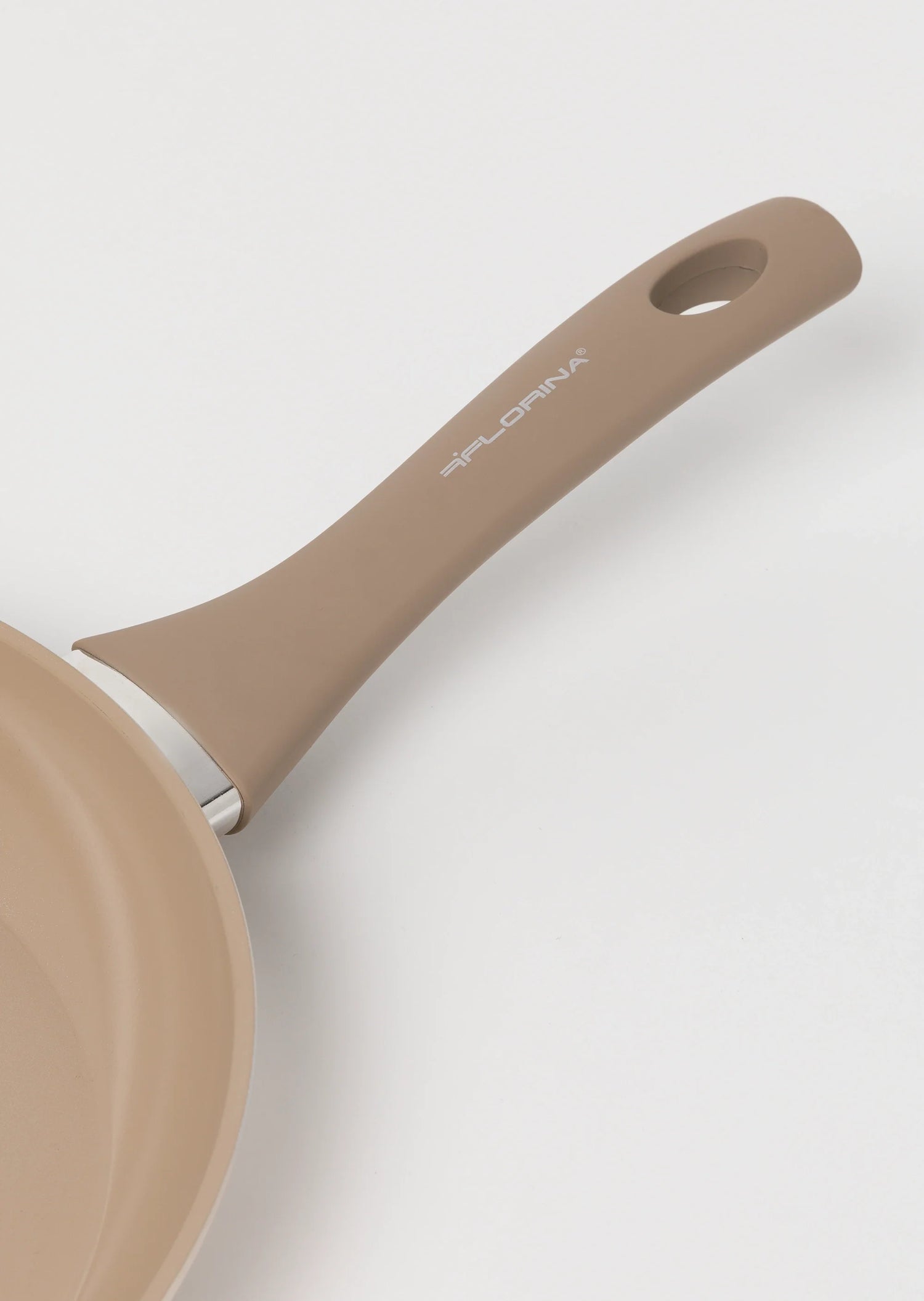 Zestaw 6 elementowy komplet patelni i garnków Florina Mokka beżowy| aluminum | powłoka ceramiczna AntiScratch | wszystkie typy kuchenek