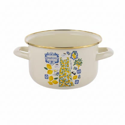 GARNKI EMALIOWANE POSITANO 16CM 2L