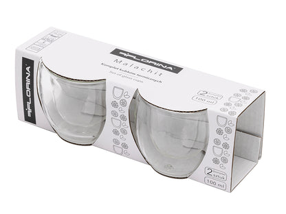 SZKLANKI TERMICZNE MALACHIT 2SZT 100ML