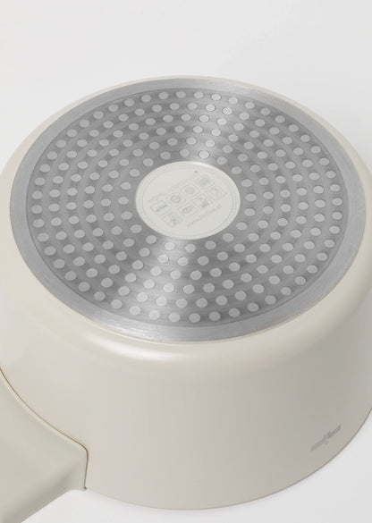 Zestaw 5 elementowy komplet garnków i patleni Florina Nube beżowy| aluminum | powłoka ceramiczna| wszystkie typy kuchenek |