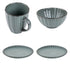 Zestaw 20 elementowy komplet porcelany Atlantica morska