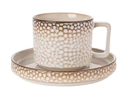 Zestaw 4 elementowy komplet porcelany Gambia fliliżanka
