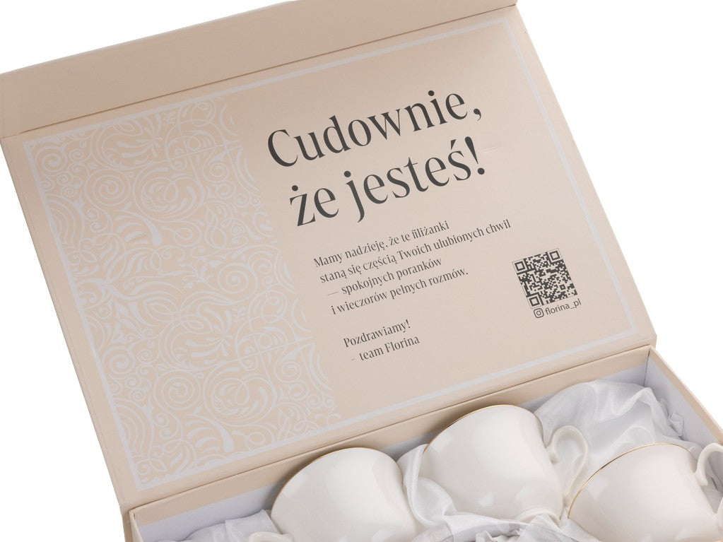 Filiżanki ze spodkiem Florina Classic 12 elementów