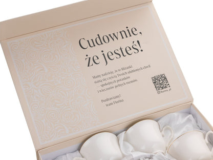Filiżanki ze spodkiem Florina Classic 12 elementów