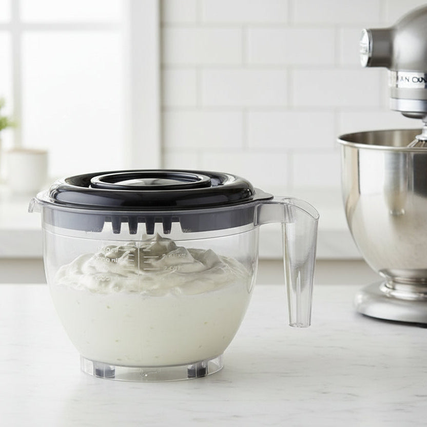 MISKA KUCHENNA DO MIKSOWANIA PLASTIKOWA GRANO 2,5L Z POKRYWĄ ANTRACYTOWA