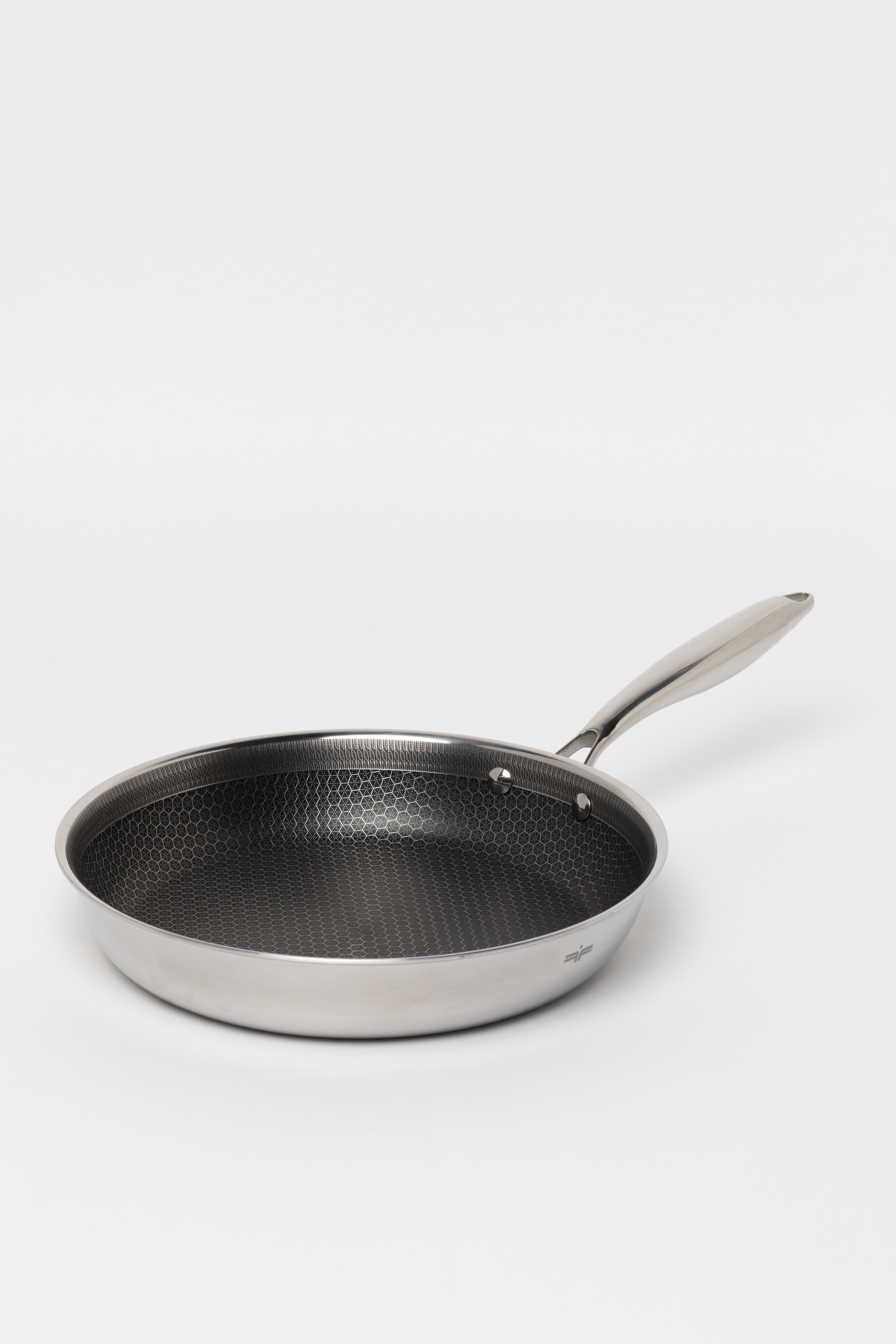 Zestaw 3 elementowy komplet patelni Florina Aristo Plus srebrny | stal nierdzewna| powłoka non-stick | wszystkie typy kuchenek |do piekarnika