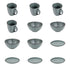 Zestaw 12 elementowy komplet porcelany Atlantica morska