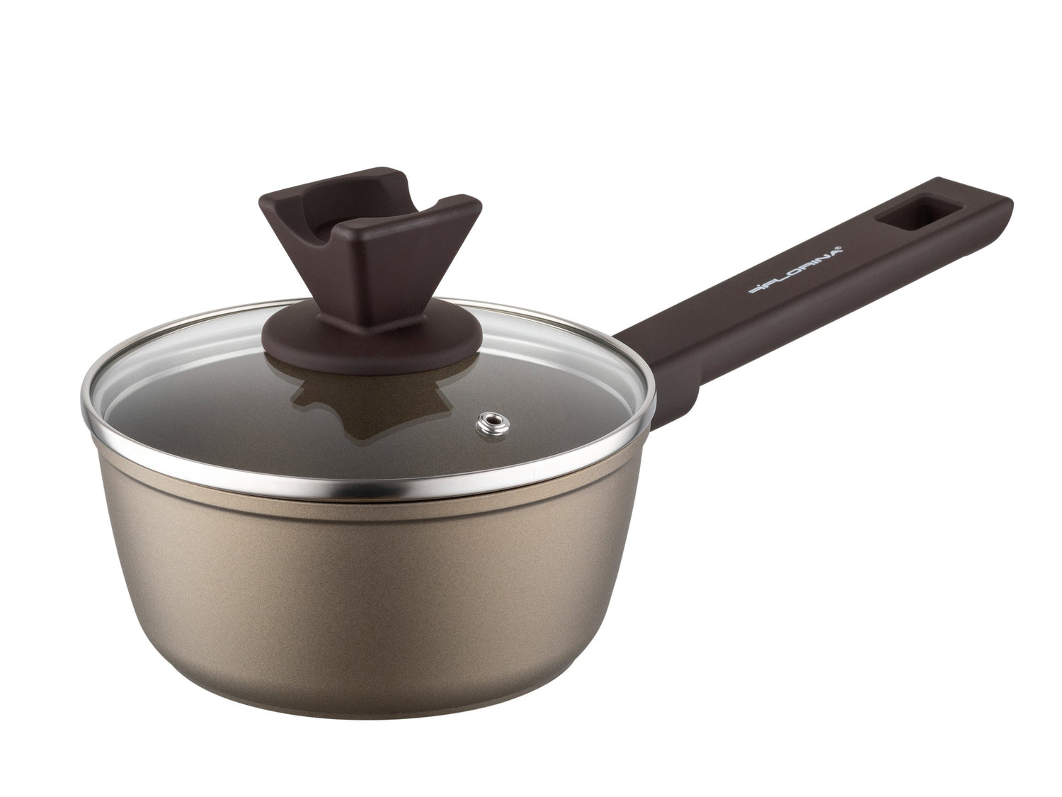 Zestaw 4 elementowy komplet garnków Florina Aston szampański | aluminum | powłoka non-stick| wszystkie typy kuchenek