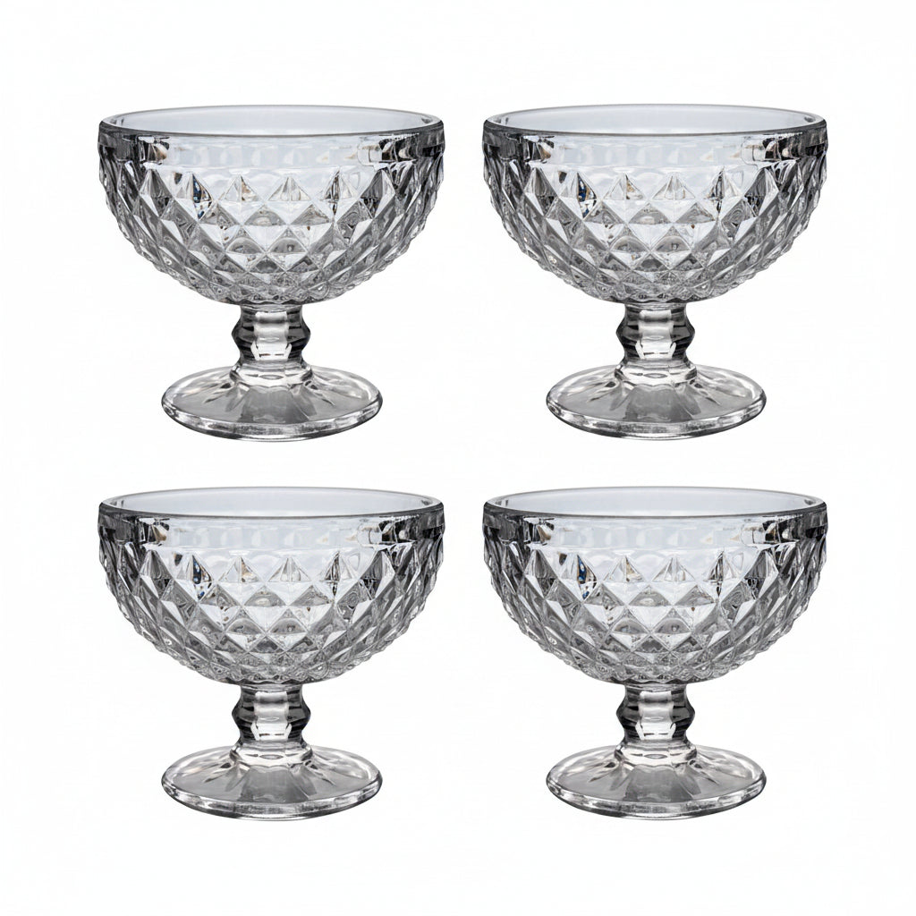 Zestaw 4 pucharków do lodów Cristal 350ml