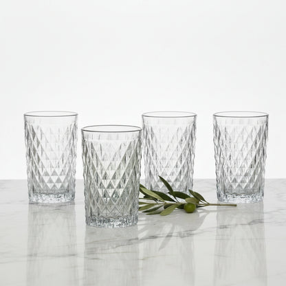 Zestaw 4 szklanek long drink Florina Cristal 340 ml