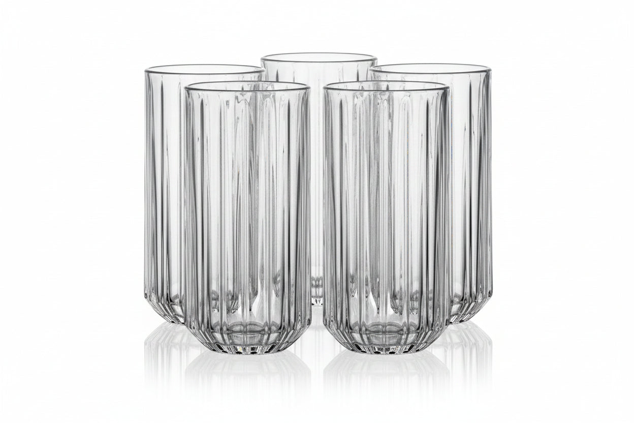 Zestaw 4 szklanek long drink Florina Stretto 390 ml