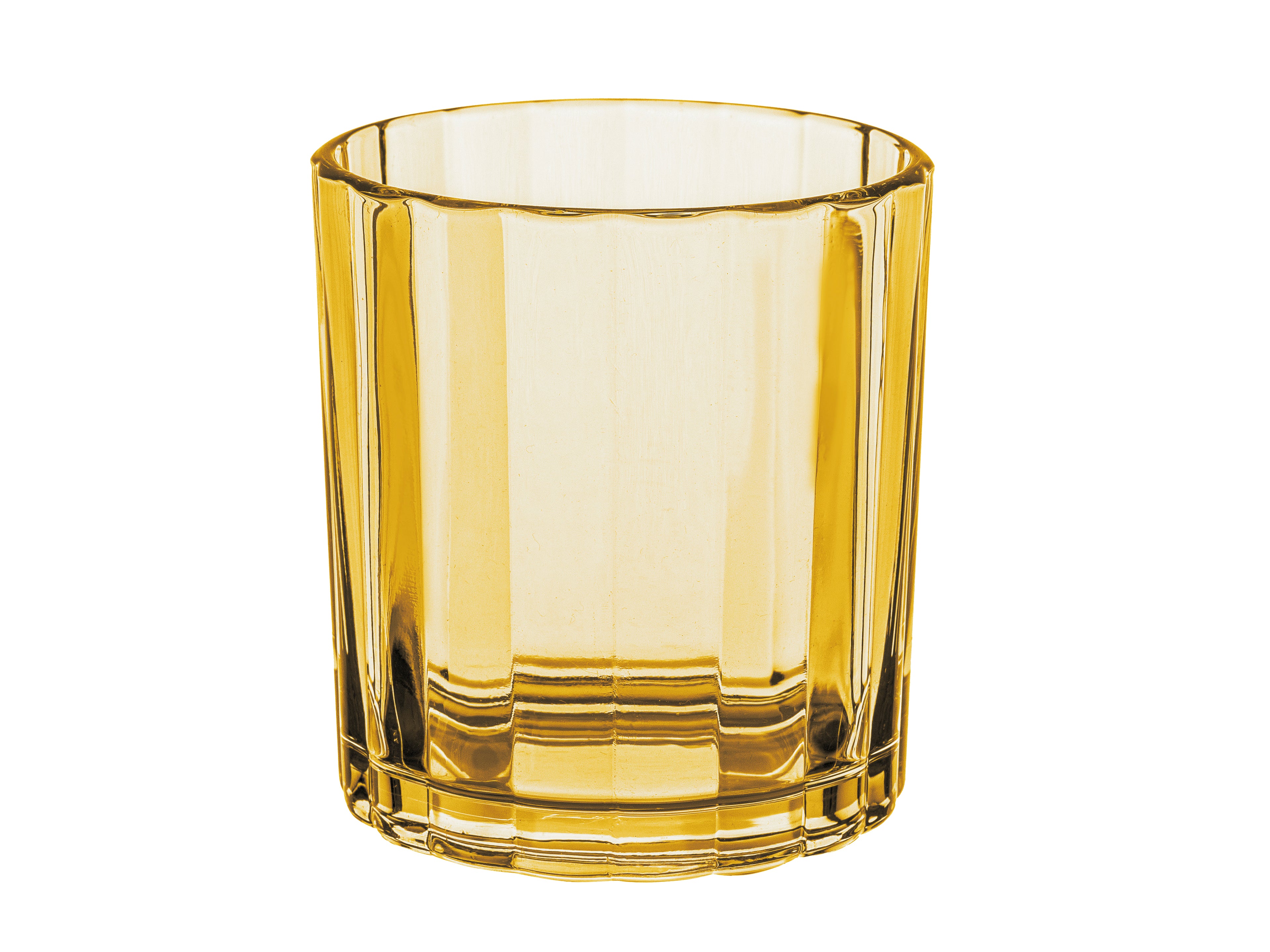 Czas na orzeźwienie - 4 x szklanka Sorrento 310 ml żółta + słomki szklane Lemonado + foremka Amarelo