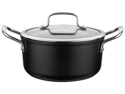Zestaw 3 elementowy komplet garnków Florina Stix czarny | aluminum | powłoka Non-Stick | wszystkie typy kuchenek