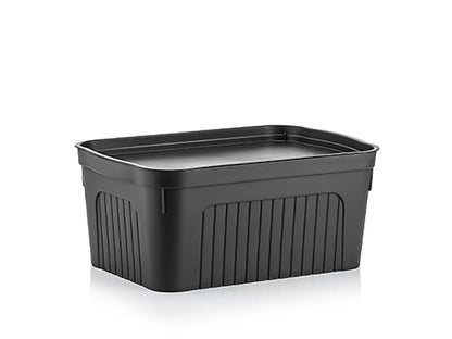 POJEMNIK DO PRZECHOWYWANIA PLASTIKOWY BINIO 8L ANTRACYTOWY