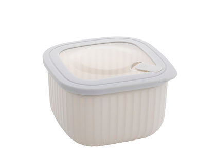 POJEMNIK PLASTIKOWY KWADRATOWY VINCENT 1,4L SZARY