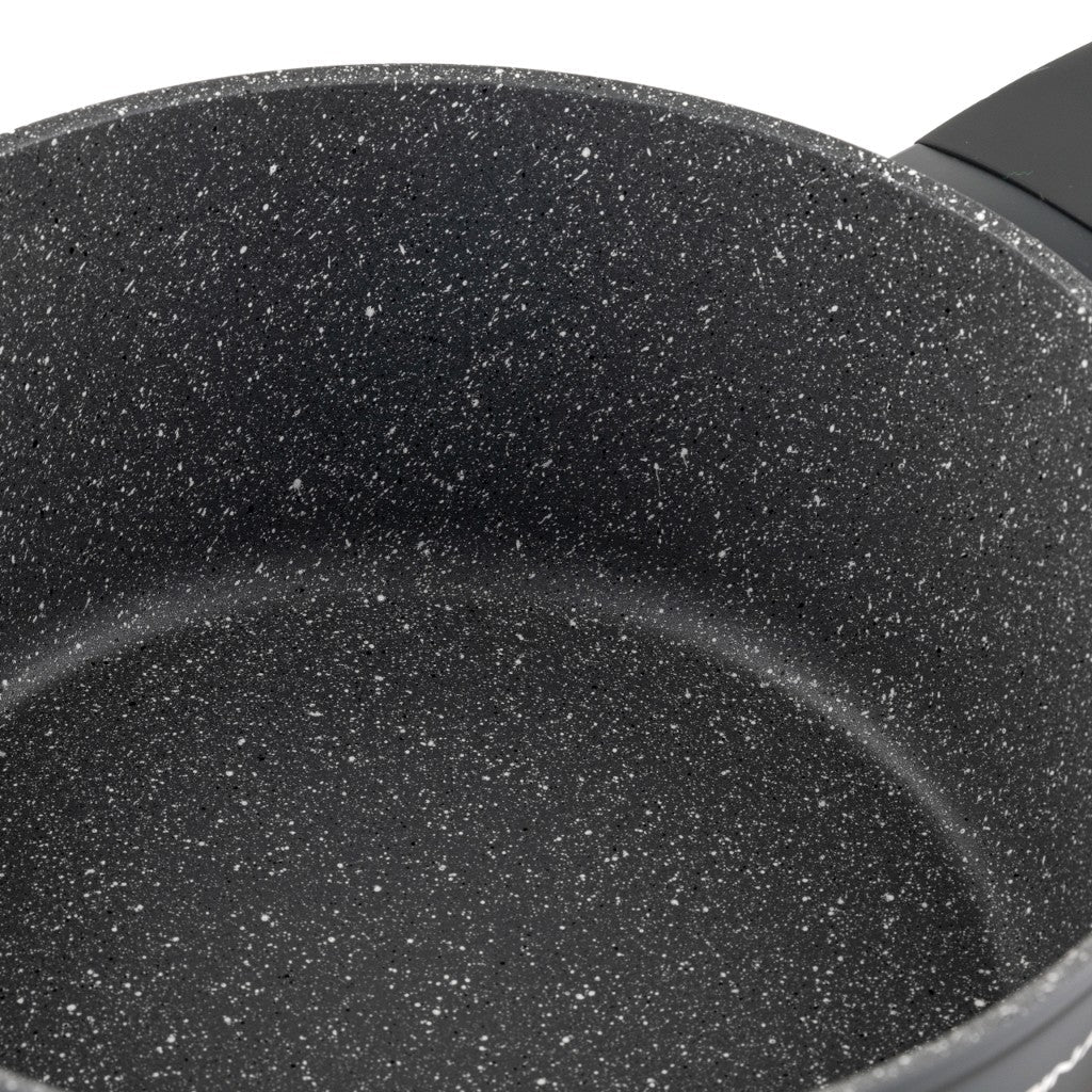Zestaw 4 elementowy komplet garnków Florina Savoy by Mateusz Gessler ciemny szary| aluminum | powłoka non-stick| wszystkie typy kuchenek
