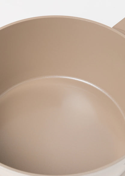 Zestaw 6 elementowy komplet garnków Florina Mokka beżowy| aluminum | powłoka ceramiczna AntiScratch | wszystkie typy kuchenek