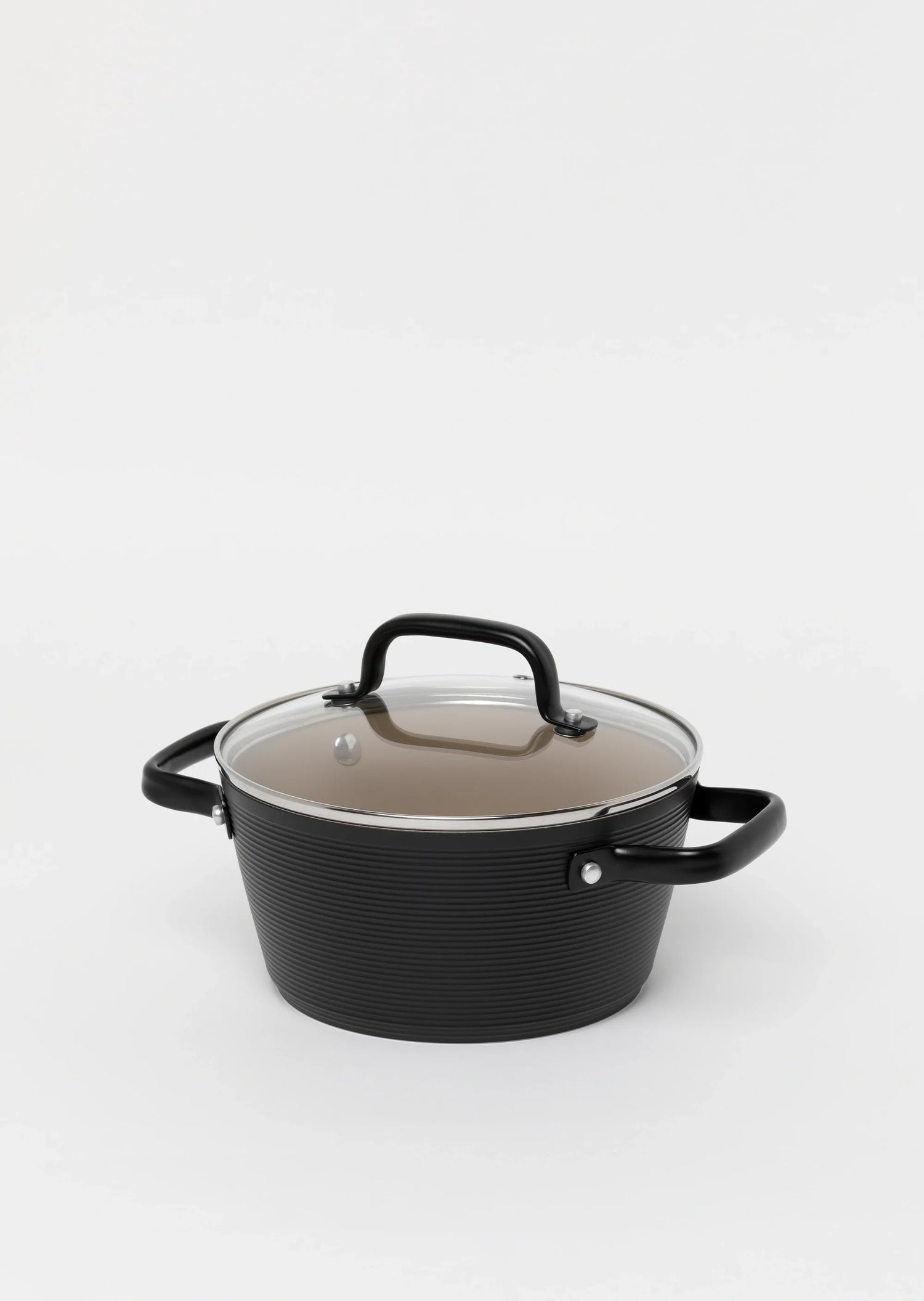 Zestaw 4 elementowy komplet garnków Florina Carina Black by Mateusz Gessler czarny| aluminum | powłoka ceramiczna | wszystkie typy kuchenek | do piekarnika