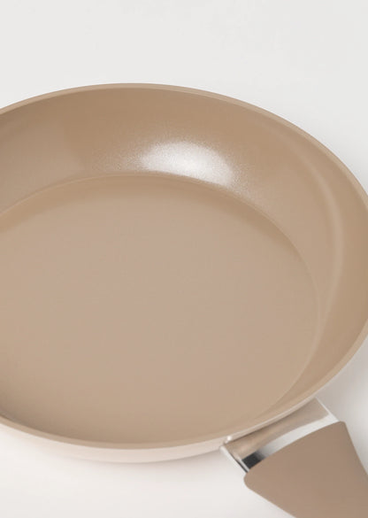 Zestaw 6 elementowy komplet patelni i garnków Florina Mokka beżowy| aluminum | powłoka ceramiczna AntiScratch | wszystkie typy kuchenek