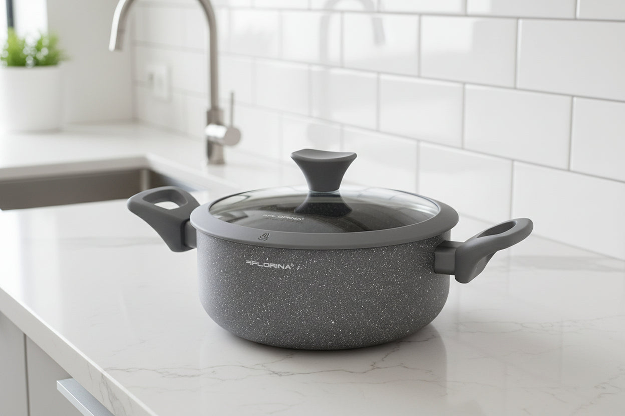 GARNEK ALUMINIOWY PIERRE 20CM 2,3L Z/P MG