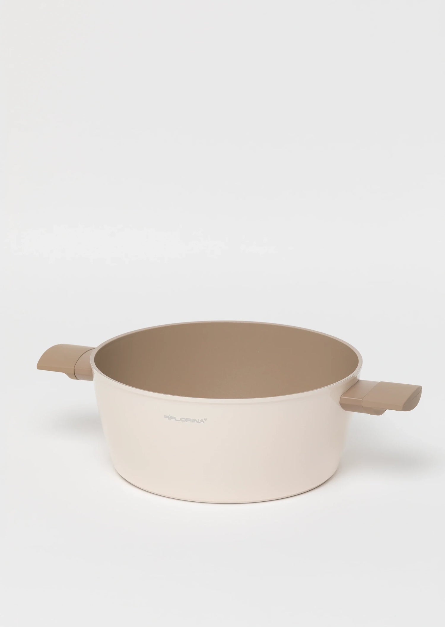 Zestaw 6 elementowy komplet garnków Florina Mokka beżowy| aluminum | powłoka ceramiczna AntiScratch | wszystkie typy kuchenek