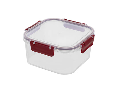 POJEMNIK DO ŻYWNOŚCI PLASTIKOWY KWADRATOWY CLIP GUARD 800ML CZERWONY