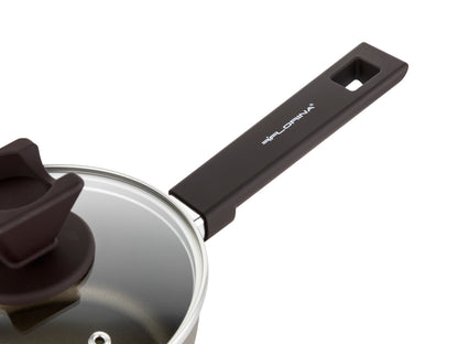 Zestaw 6 elementowy komplet garnków Florina Aston szampański | aluminum | powłoka non-stick| wszystkie typy kuchenek