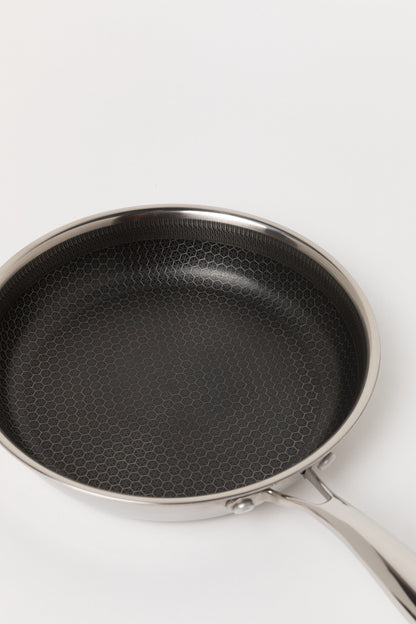 Zestaw 3 elementowy komplet patelni Florina Aristo Plus srebrny | stal nierdzewna| powłoka non-stick | wszystkie typy kuchenek |do piekarnika