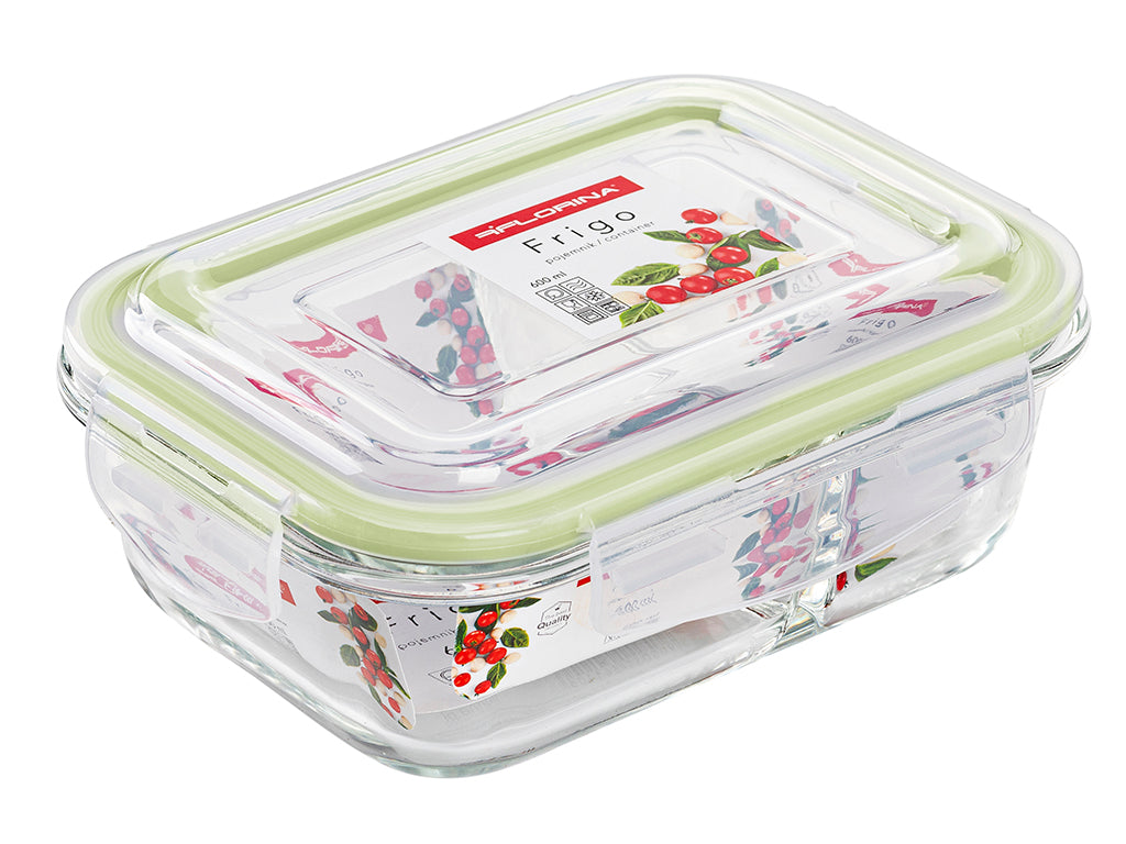 Pojemnik do żywności Florina Frigo szklany podwójny 600 ml