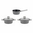 Zestaw 3 elementowy komplet garnków Florina Serrano szary| aluminum | powłoka Non-Stick | wszystkie typy kuchenek