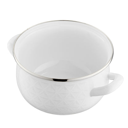 Garnek Emalia Pyza Diamond 18 cm 3 l indukcja