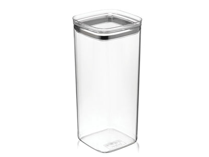 POJEMNIK DO PRZECHOWYWANIA ŻYWNOŚCI PLASTIKOWY KWADRATOWY CRYSTAL 2,1L