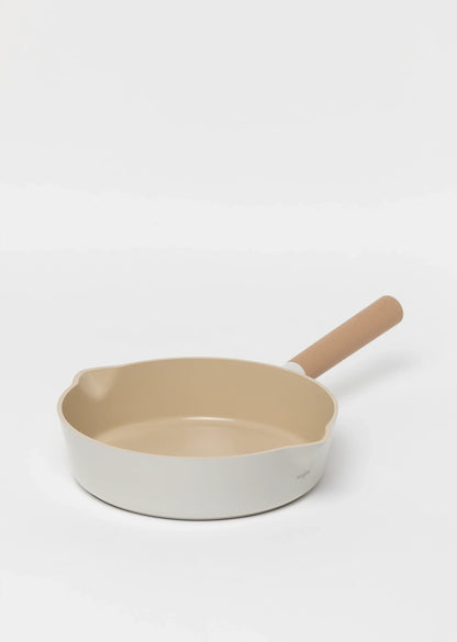 Zestaw 7 elementowy komplet garnków i patleni Florina Nube beżowy| aluminum | powłoka ceramiczna| wszystkie typy kuchenek |