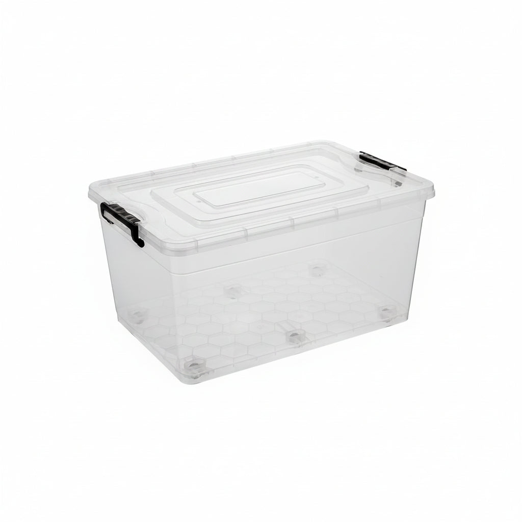 POJEMNIK DO PRZECHOWYWANIA PLASTIKOWY STRONG 60X40X30CM 50L NA KÓŁKACH